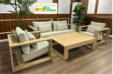 wooden table set with mattress