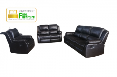 Leather sofa set